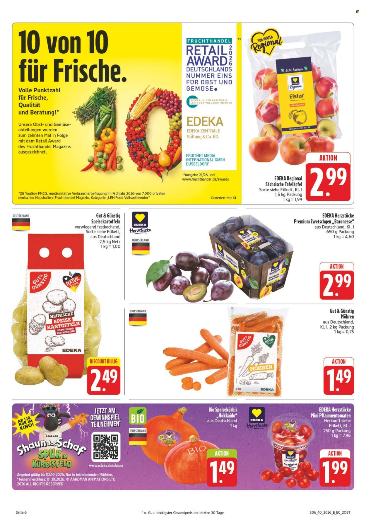 Edeka Prospekte  - 28.9.2026 - 2.10.2026. Seite 12