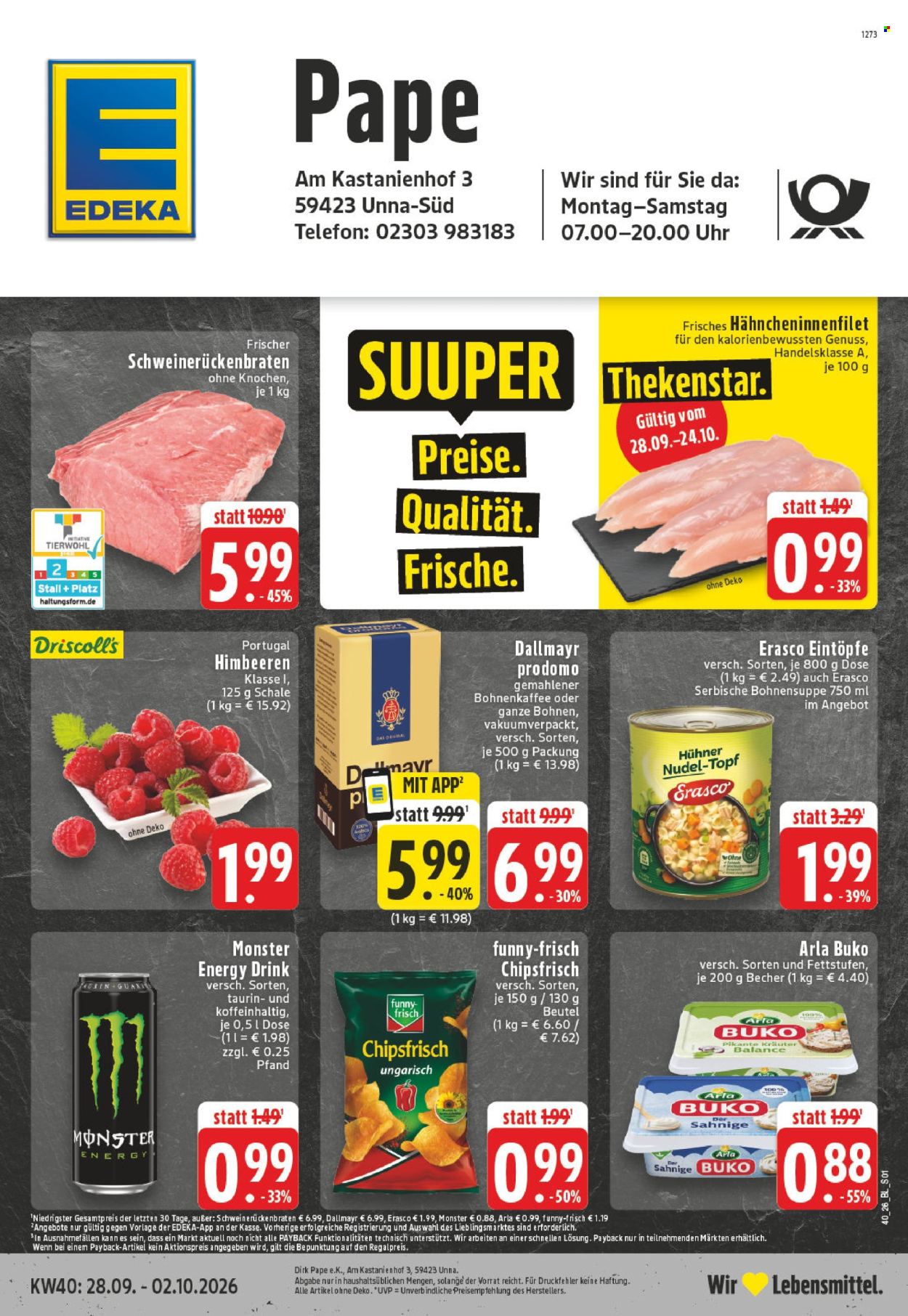 Edeka Prospekte  - 28.9.2026 - 2.10.2026. Seite 1
