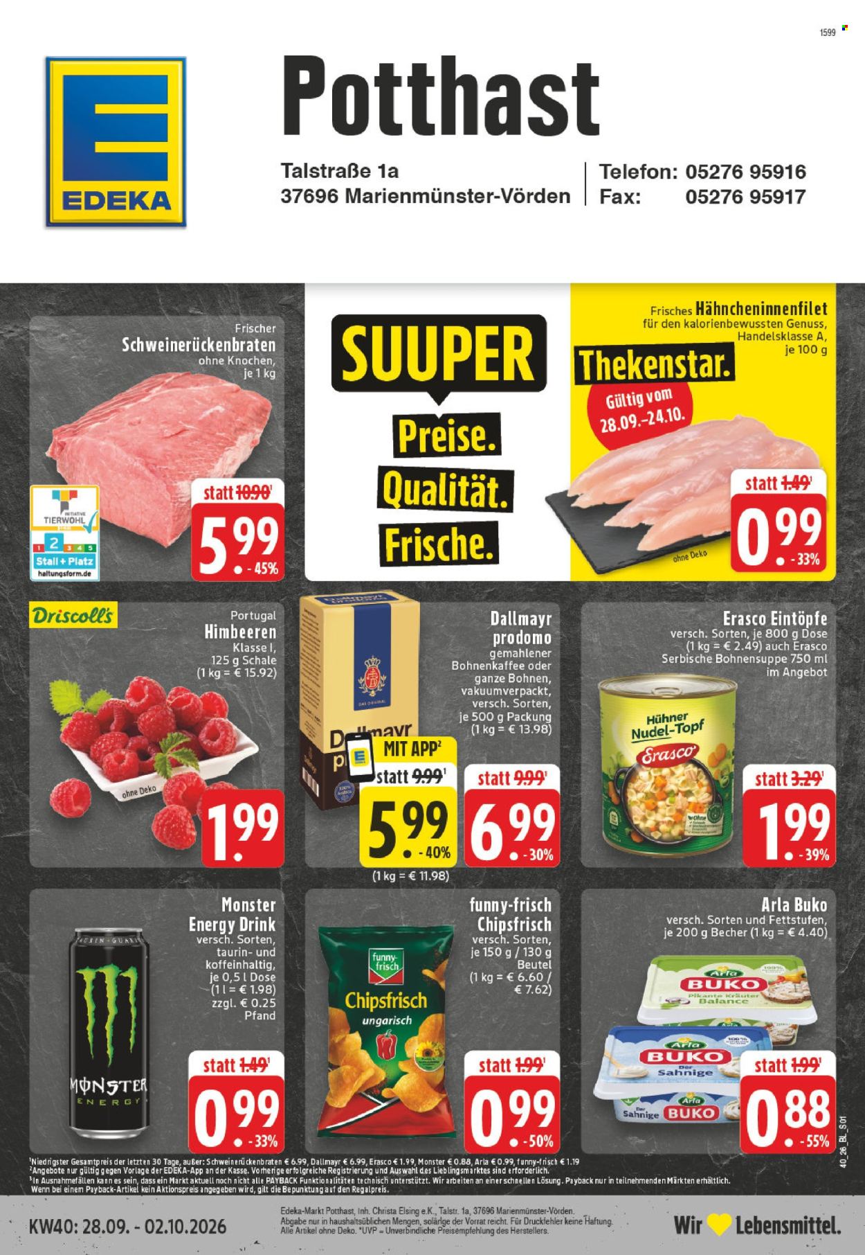 Edeka Prospekte  - 28.9.2026 - 2.10.2026. Seite 1