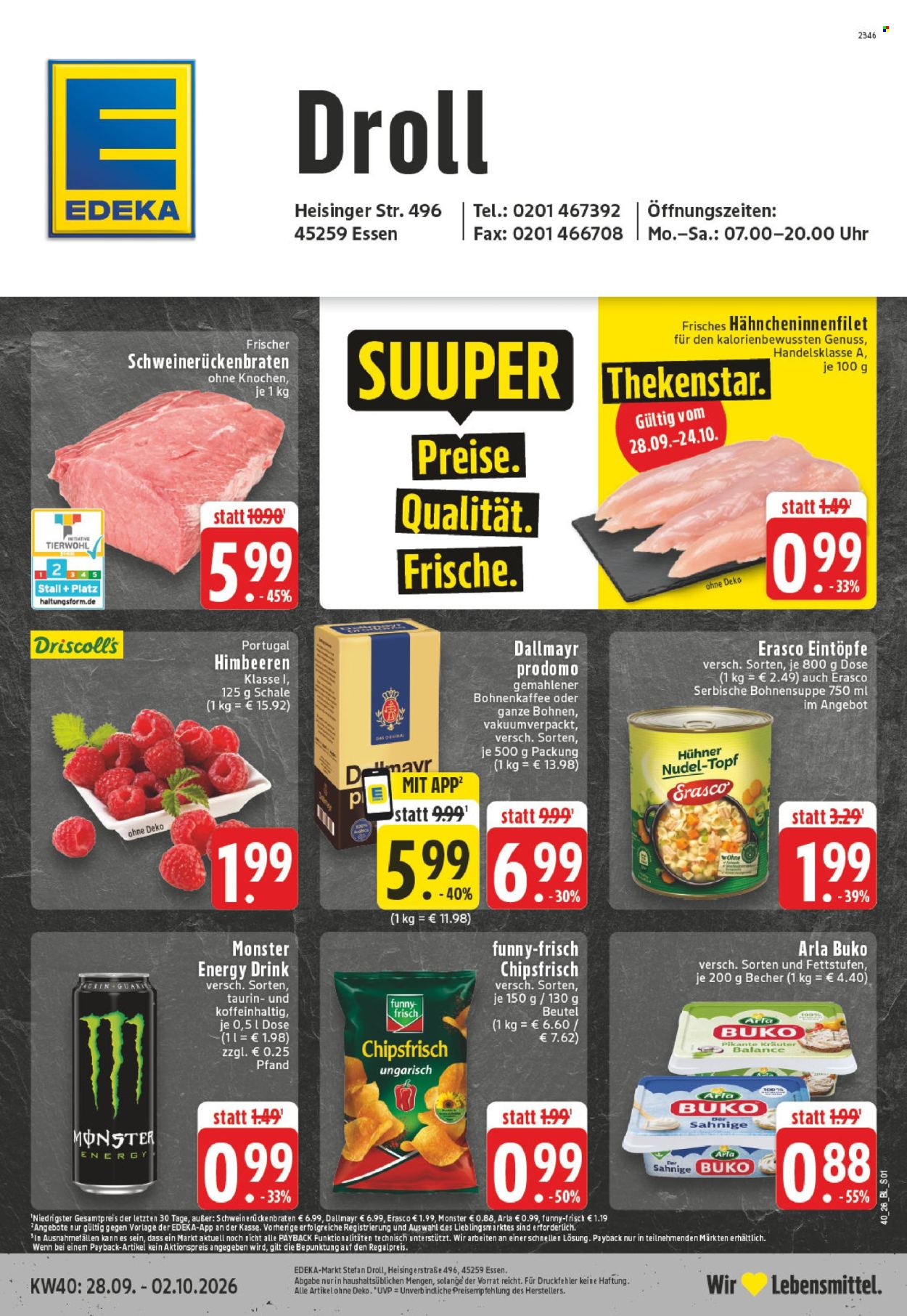 Edeka Prospekte  - 28.9.2026 - 2.10.2026. Seite 1