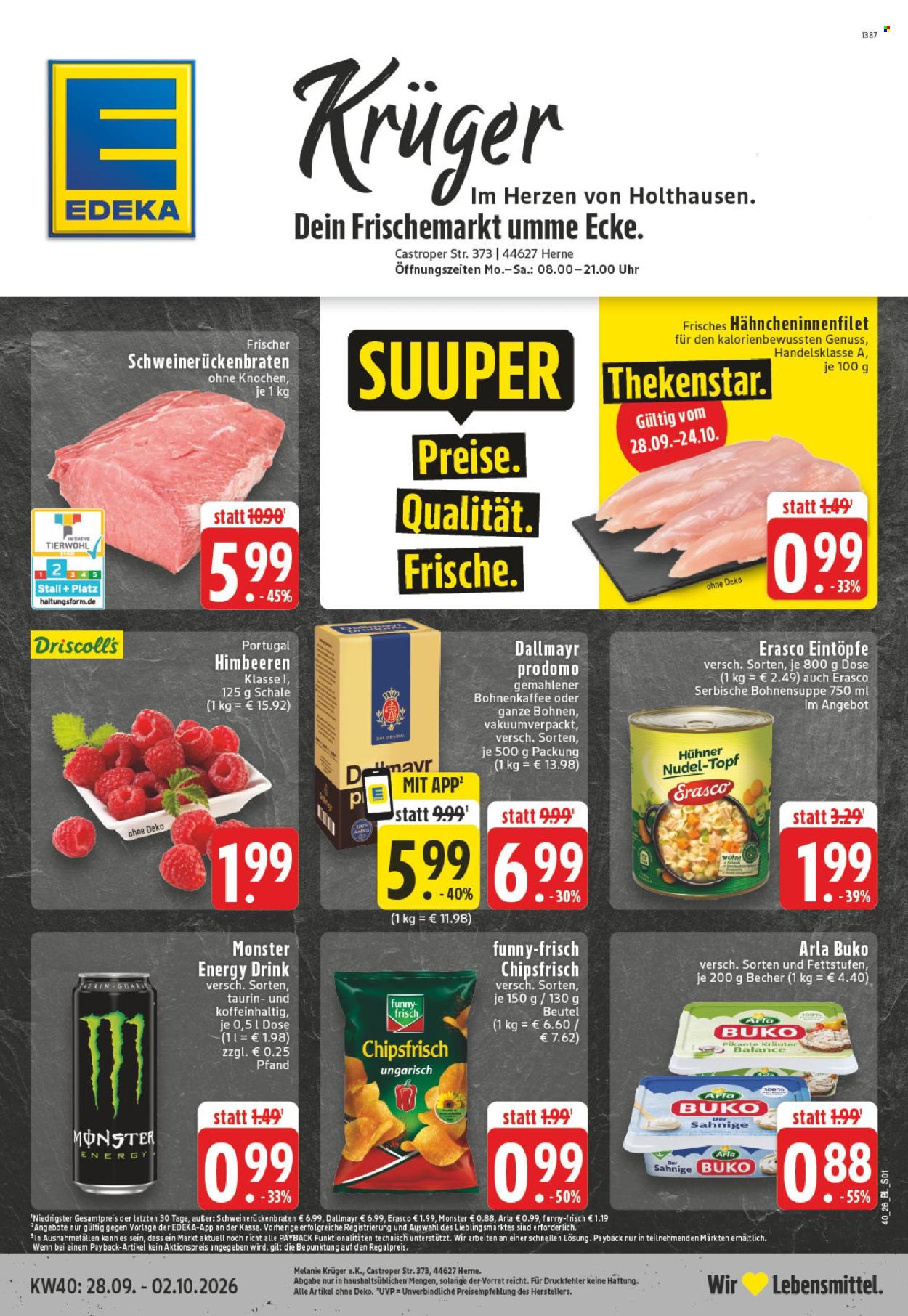 Edeka Prospekte  - 28.9.2026 - 2.10.2026. Seite 1