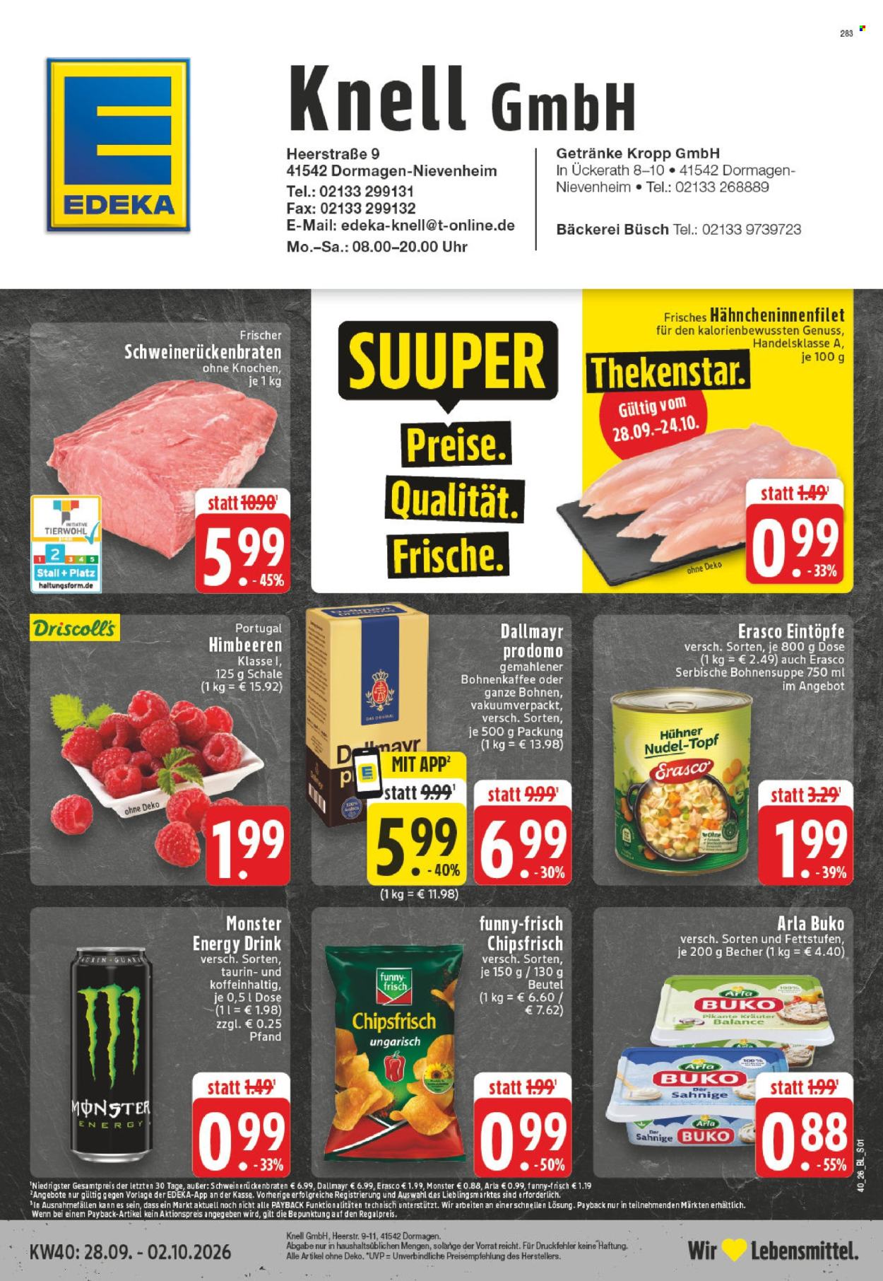 Edeka Prospekte  - 28.9.2026 - 2.10.2026. Seite 1