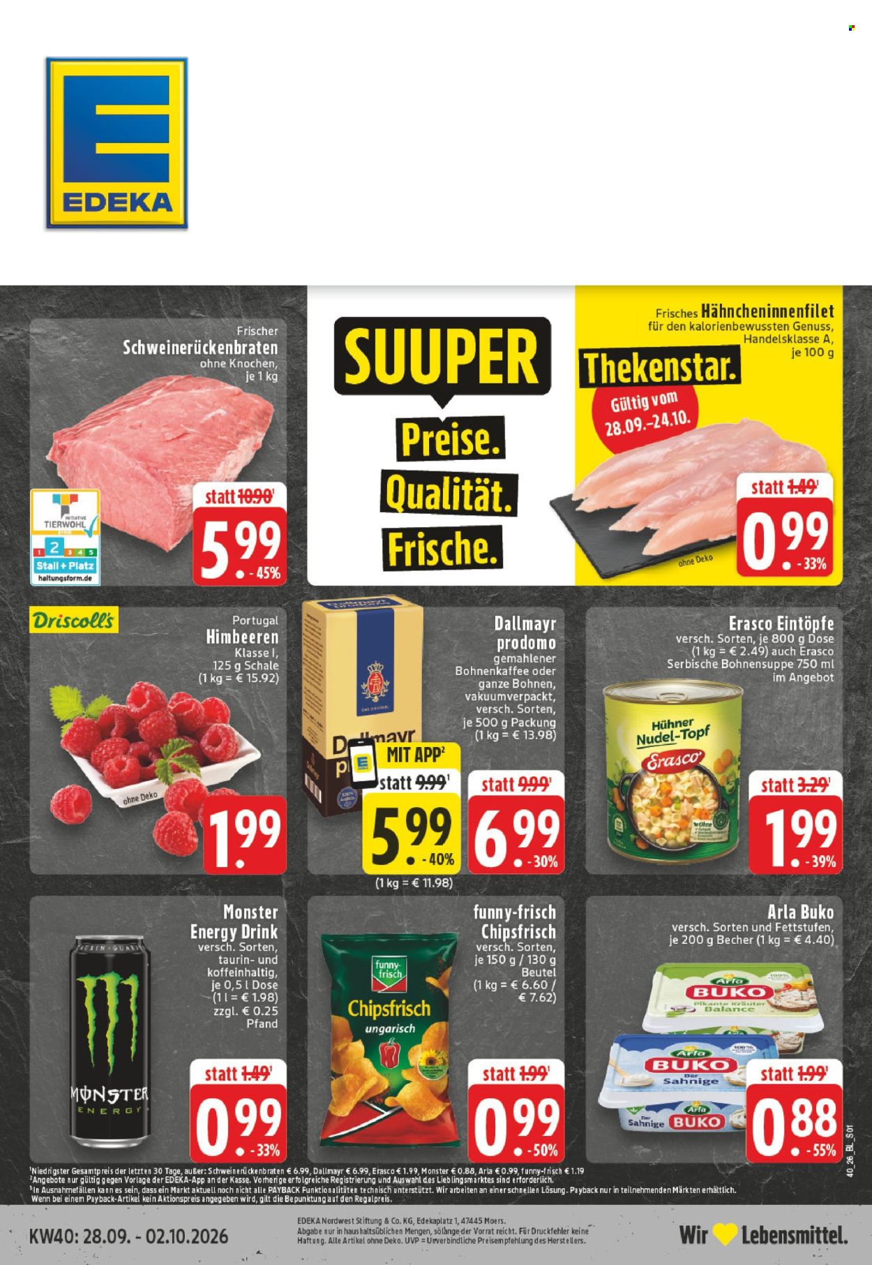 Edeka Prospekte  - 28.9.2026 - 2.10.2026. Seite 1