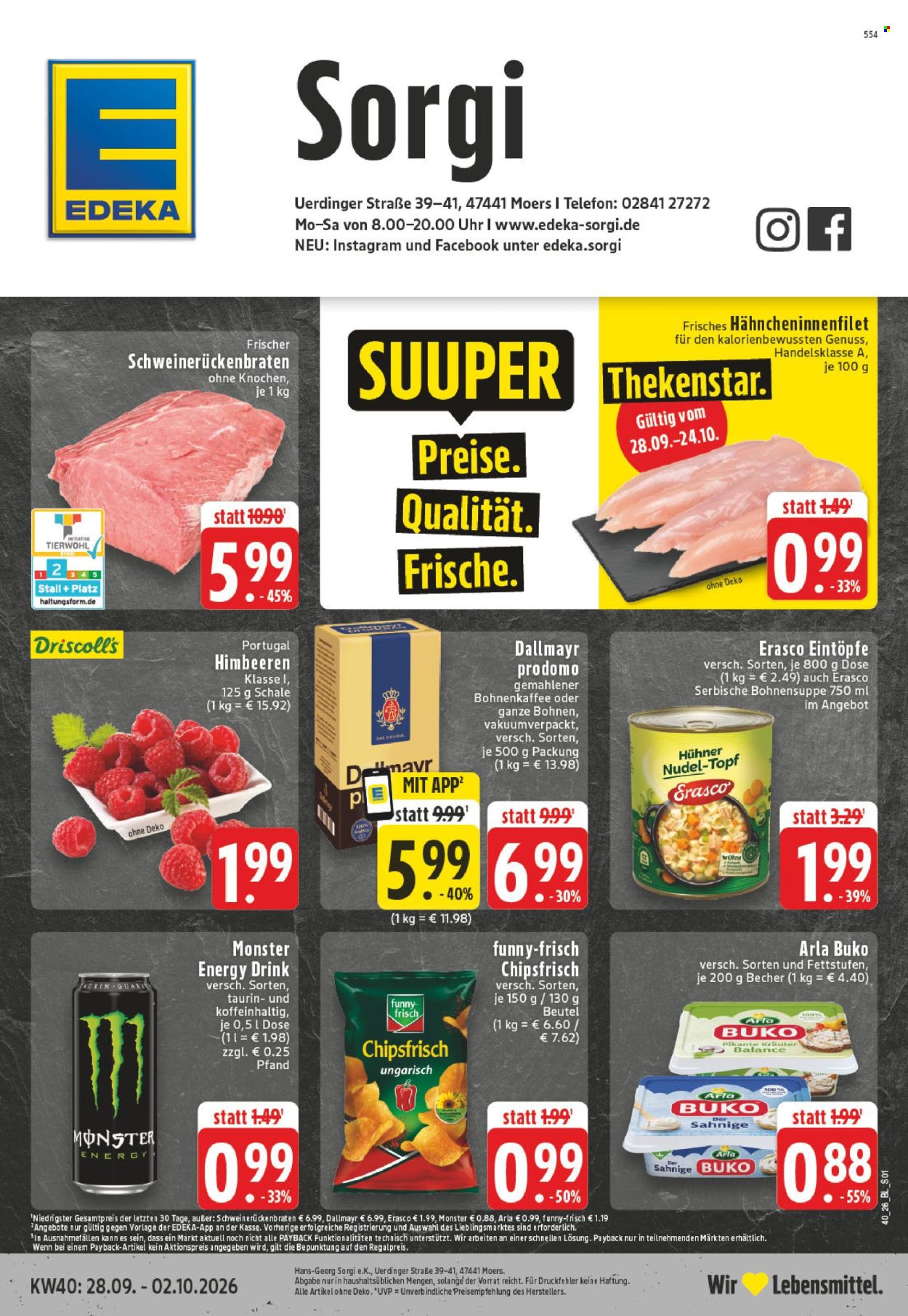 Edeka Prospekte  - 28.9.2026 - 2.10.2026. Seite 1
