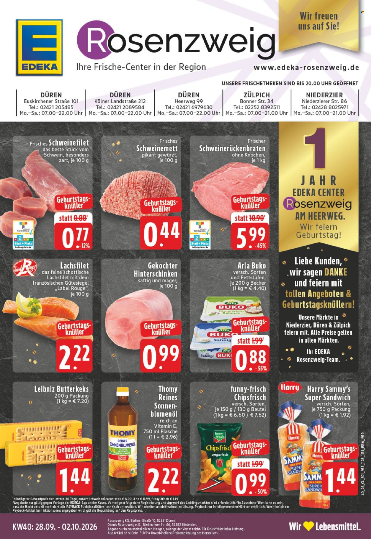 Edeka Prospekte  - 28.9.2026 - 2.10.2026. Seite 1
