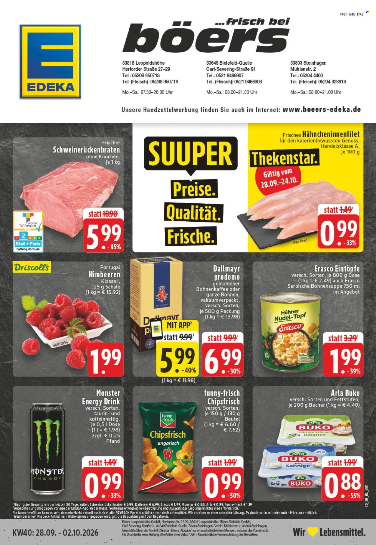 Edeka Prospekte  - 28.9.2026 - 2.10.2026. Seite 1