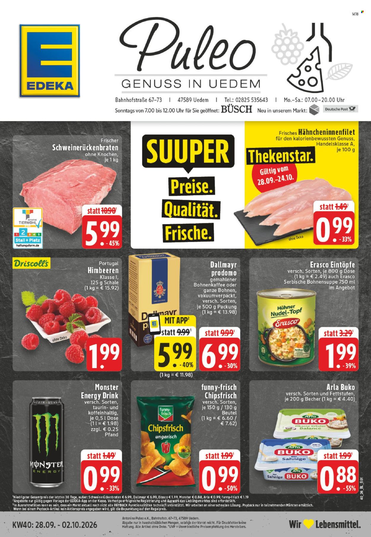 Edeka Prospekte  - 28.9.2026 - 2.10.2026. Seite 1