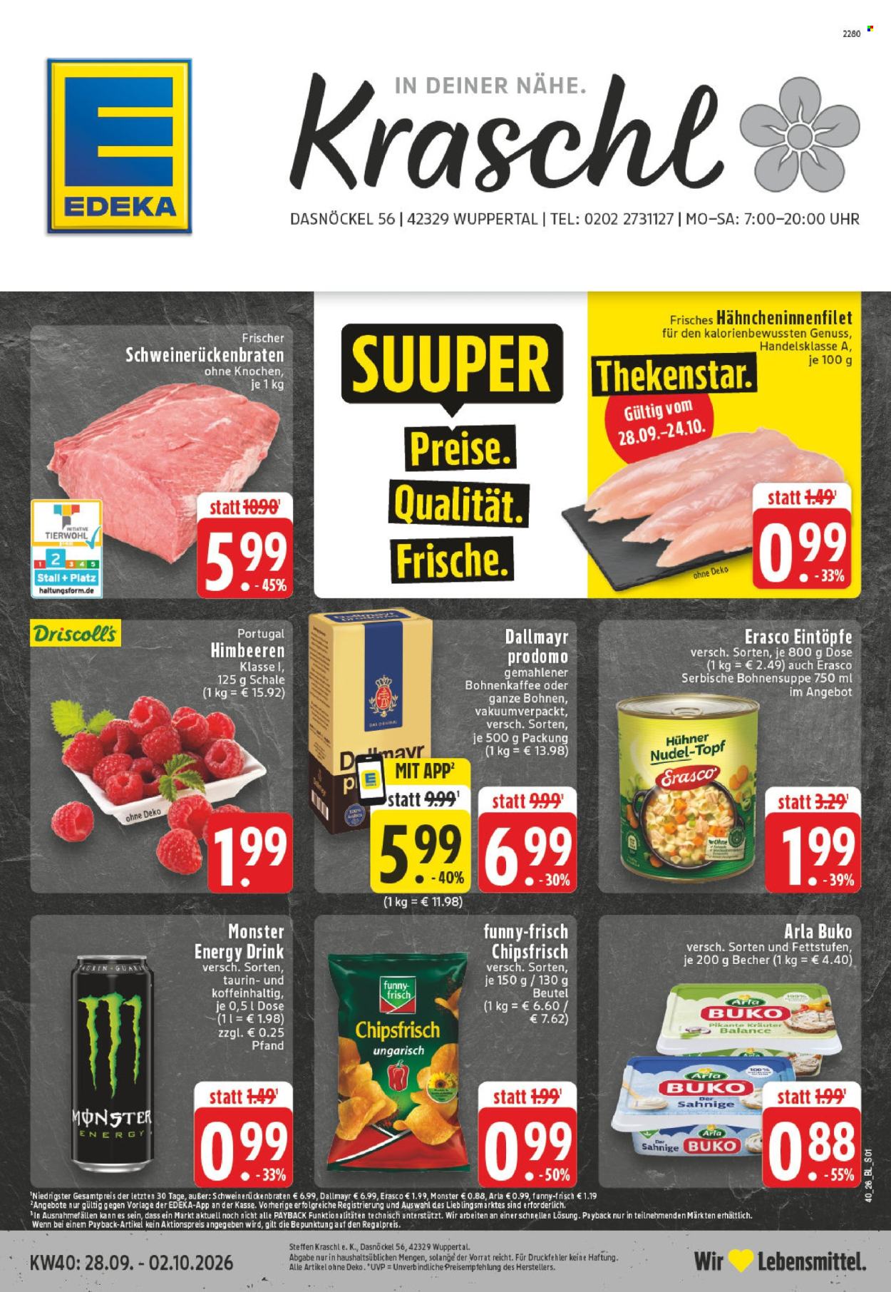 Edeka Prospekte  - 28.9.2026 - 2.10.2026. Seite 1