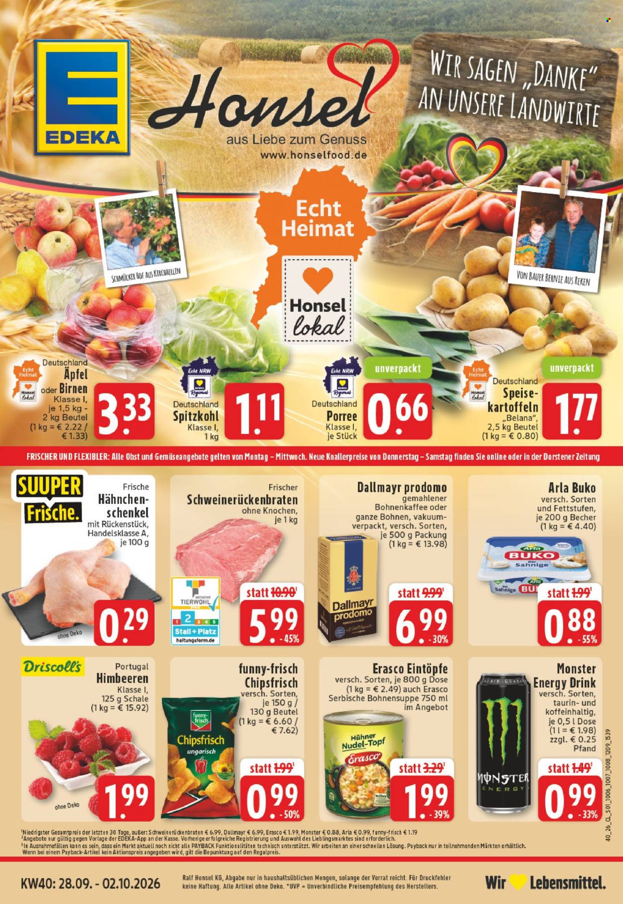 Edeka Prospekte  - 28.9.2026 - 2.10.2026. Seite 1