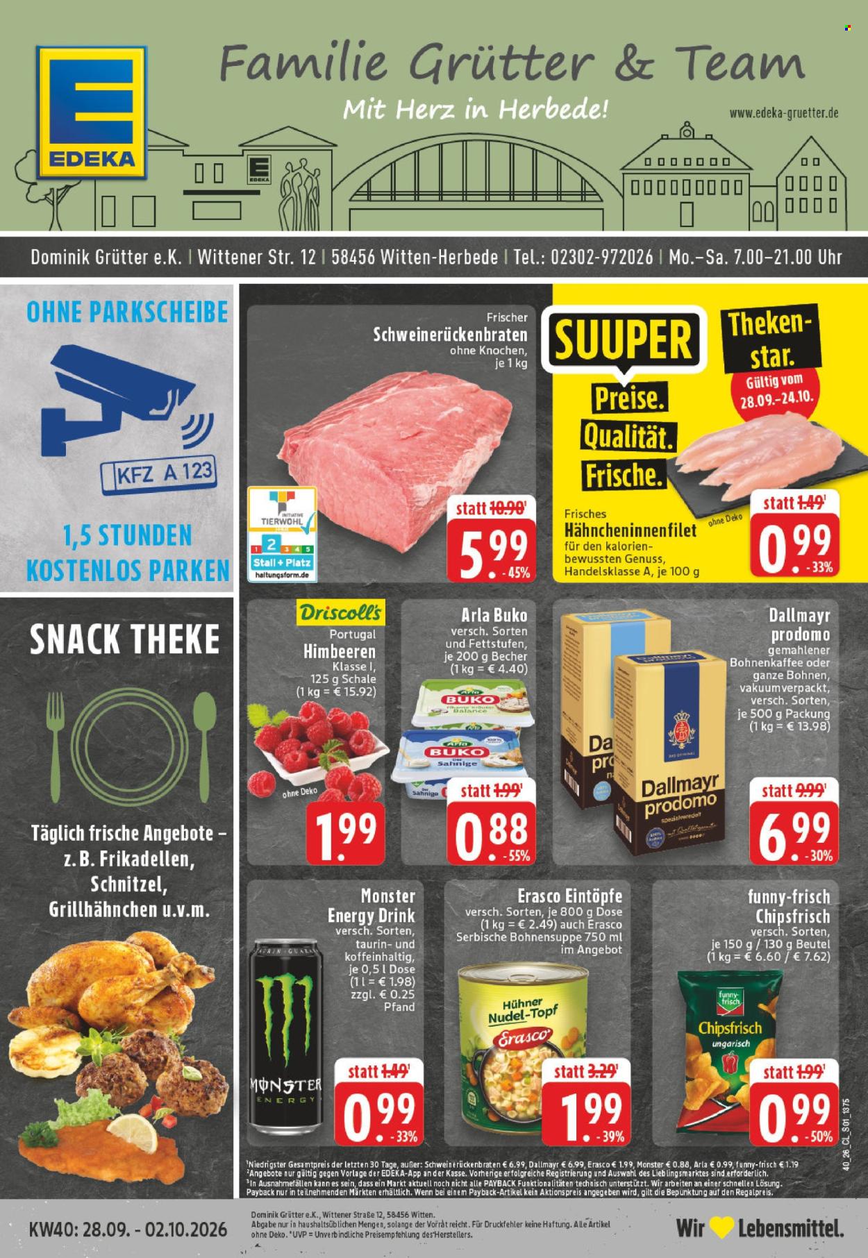 Edeka Prospekte  - 28.9.2026 - 2.10.2026. Seite 1