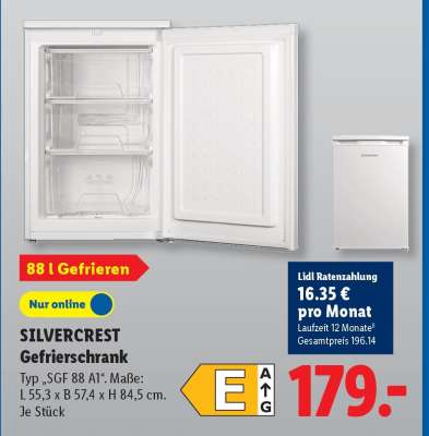 SILVERCREST Gefrierschrank