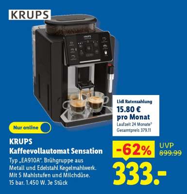 KRUPS Kaffeevollautomat Sensation