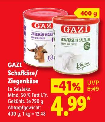 Gazi Schafkäse/Ziegenkäse