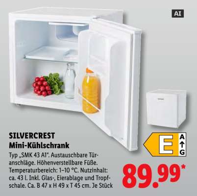 SILVERCREST Mini-Kühlschrank