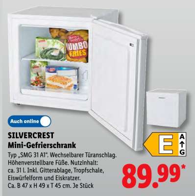 SILVERCREST Mini-Gefrierschrank