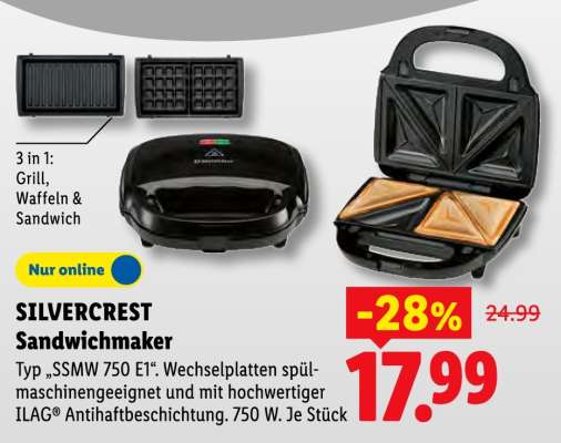 SILVERCREST Sandwichmaker