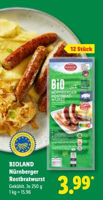 Bioland Nürnberger Rostbratwurst