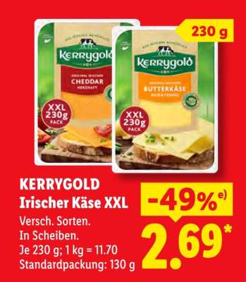Kerrygold Irischer Käse XXL