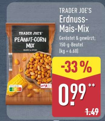 TRADER JOE'S Erdnuss-Mais-Mix