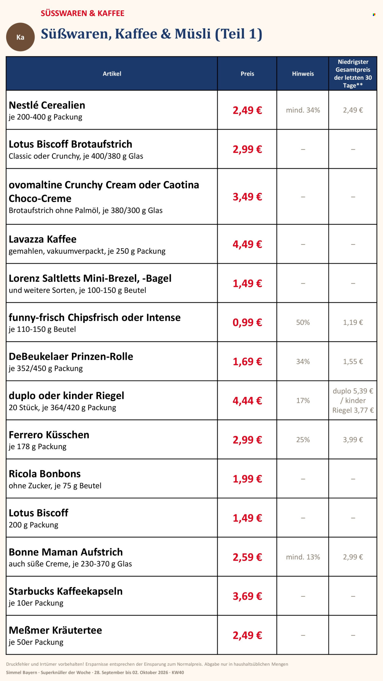 Edeka Prospekte  - 28.9.2026 - 2.10.2026. Seite 11