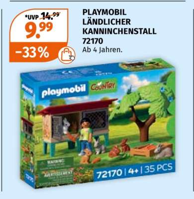 PLAYMOBIL LÄNDLICHER KANNINCHENSTALL
