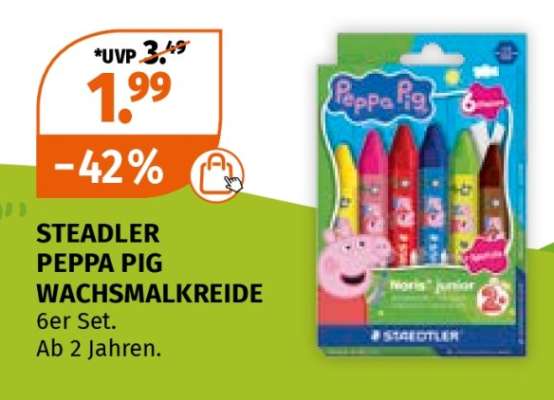 STEADLER PEPPA PIG WACHSMALKREIDE