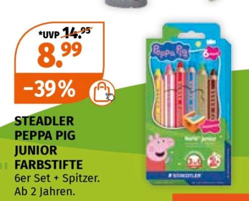 STEADLER PEPPA PIG JUNIOR FARBSTIFTE