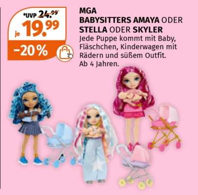 MGA BABYSITTERS AMAYA ODER STELLA ODER SKYLER