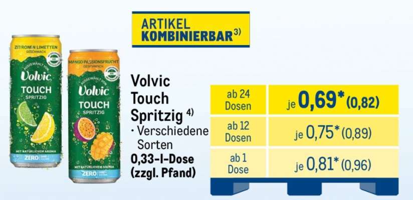 VOLVIC Touch spritzig