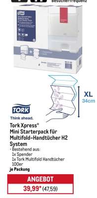 Tork Xpress® Mini Starterpack für Multifold-Handtücher H2 System