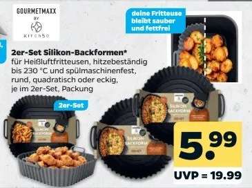 2er-Set Silikon-Backformen