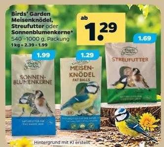 Birds’ Garden Meisenknödel, Streufutter oder Sonnenblumenkerne