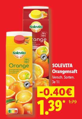 Solevita Orangensaft