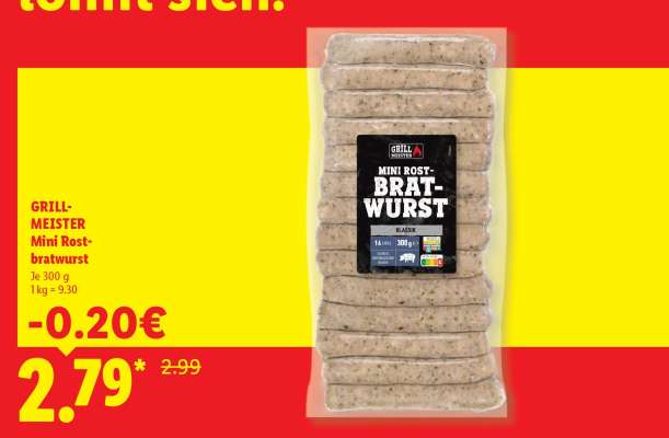 GRILL- MEISTER Mini Rostbratwurst