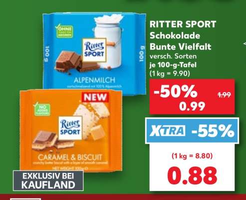Ritter Sport Schokolade Bunte Vielfalt