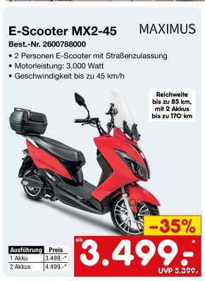 E-Scooter MX2-45