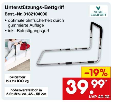 Unterstützungs-Bettgriff