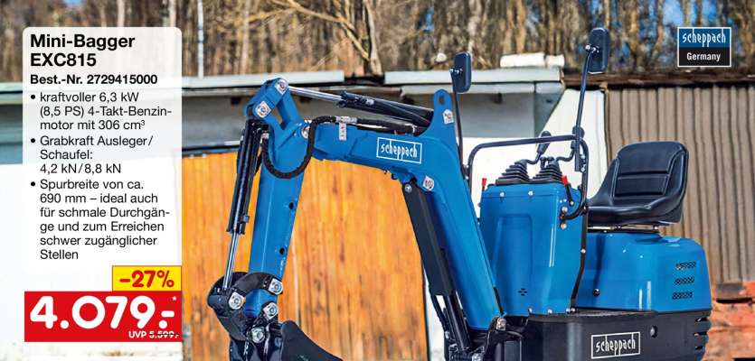 Mini-Bagger EXC815