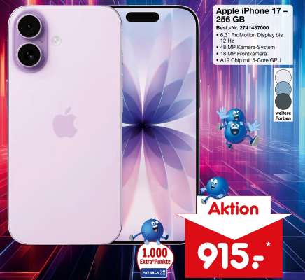 Apple iPhone 17 – 256 GB