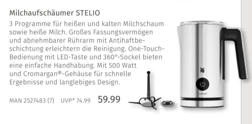 Milchaufschäumer STELIO