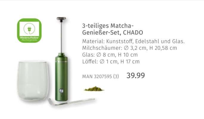 3-teiliges Matcha-Genießer-Set, CHADO