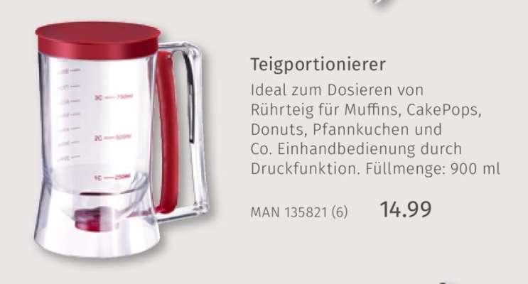 Teigportionierer