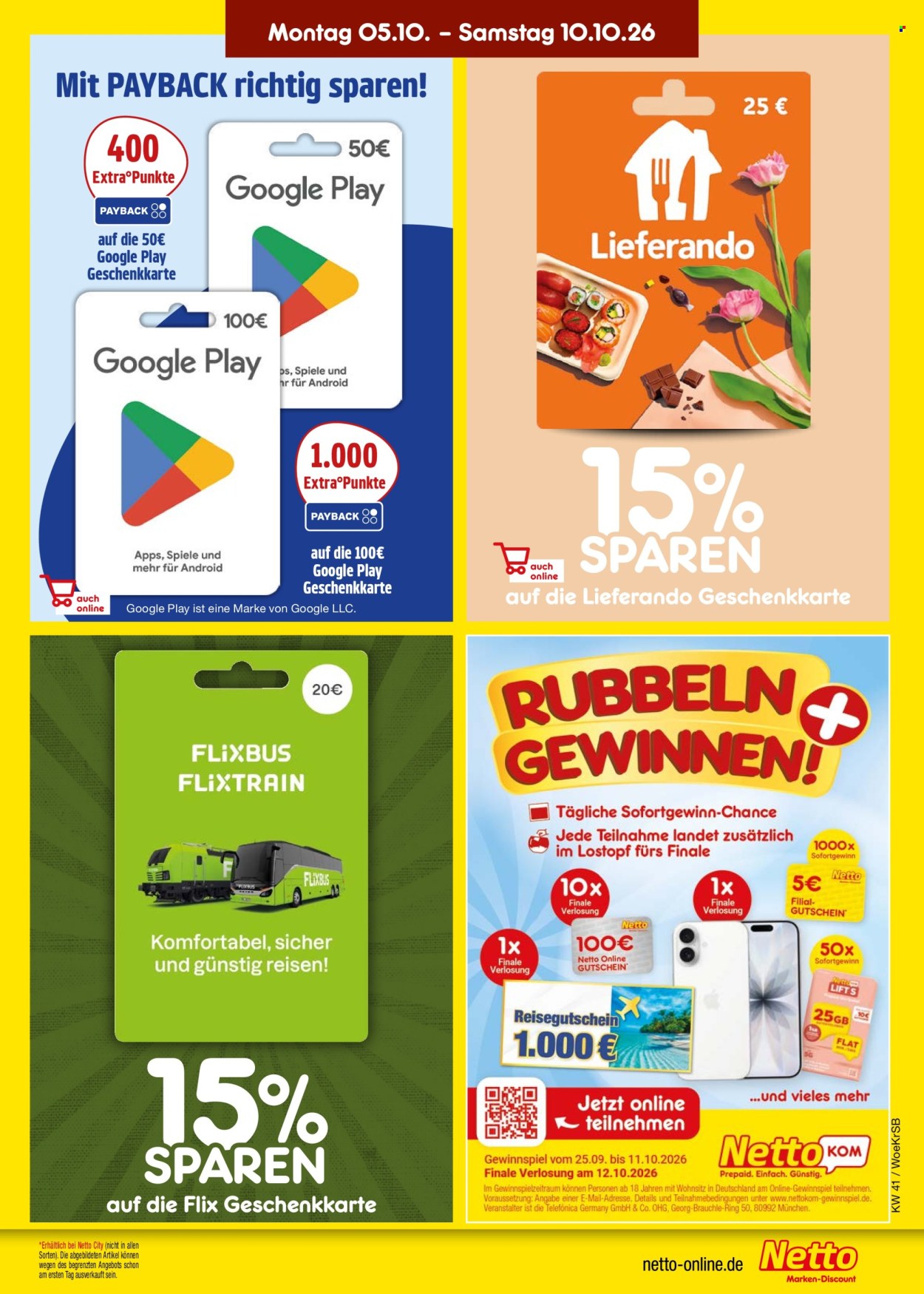 Netto Marken-Discount Prospekte  - 5.10.2026 - 10.10.2026. Seite 37