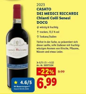 Casato dei Medici Riccardi Chianti Colli Senesi DOCG