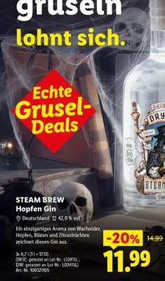 Steam Brew Hopfen Gin