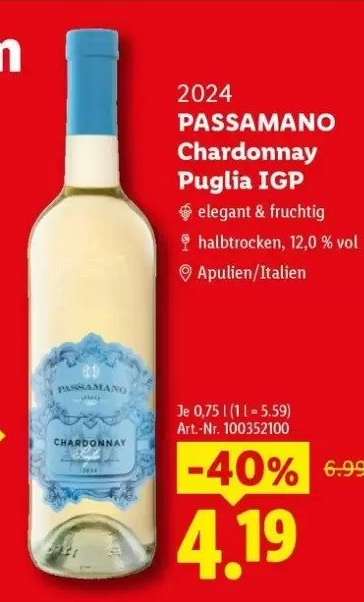 PASSAMANO Chardonnay Puglia IGP