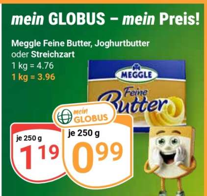 Meggle Feine Butter, Joghurtbutter oder Streichzart