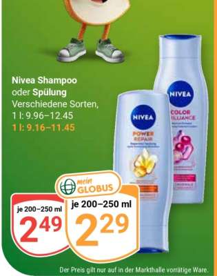 NIVEA Shampoo oder Spülung