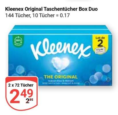 Kleenex Original Taschentücher Box Duo