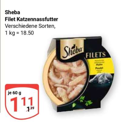 Sheba Filet Katzennassfutter